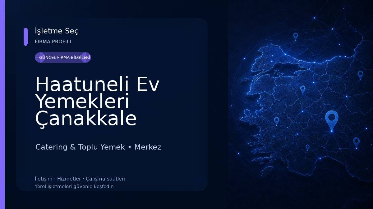Haatuneli Ev Yemekleri Çanakkale