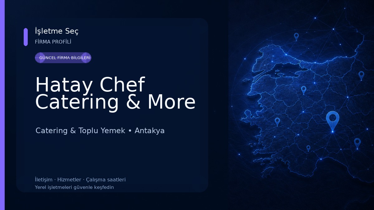 Hatay Chef Catering & More