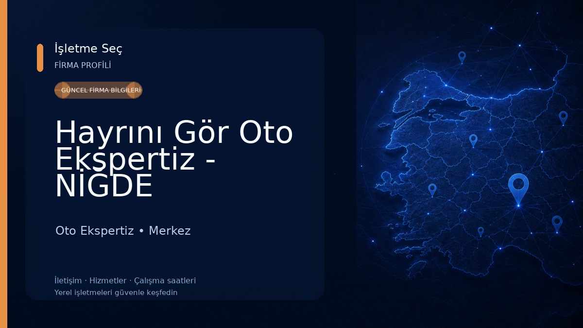 Hayrını Gör Oto Ekspertiz - NİĞDE 