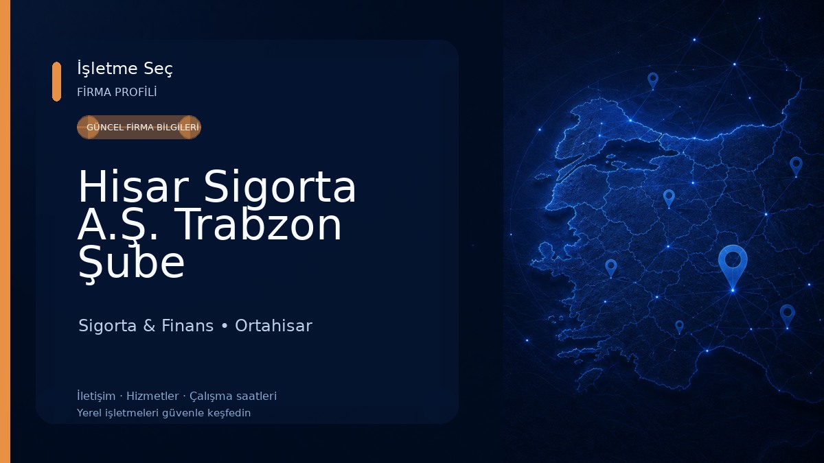 Hisar Sigorta A.Ş. Trabzon Şube Sigorta & Finans