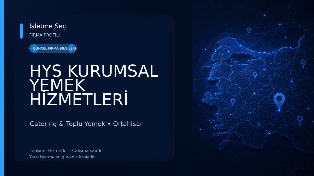 HYS KURUMSAL YEMEK HİZMETLERİ Catering & Toplu Yemek