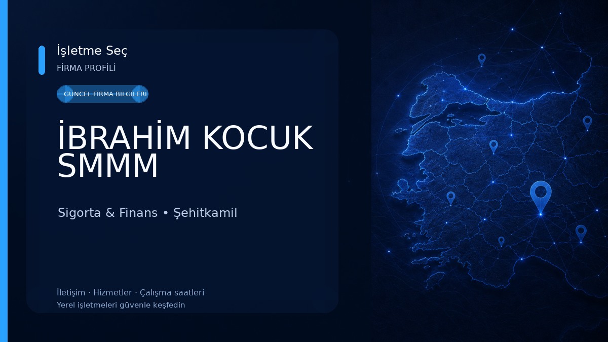 İBRAHİM KOCUK SMMM Sigorta & Finans