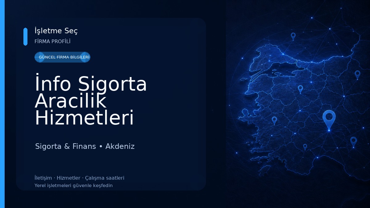İnfo Sigorta Aracilik Hizmetleri