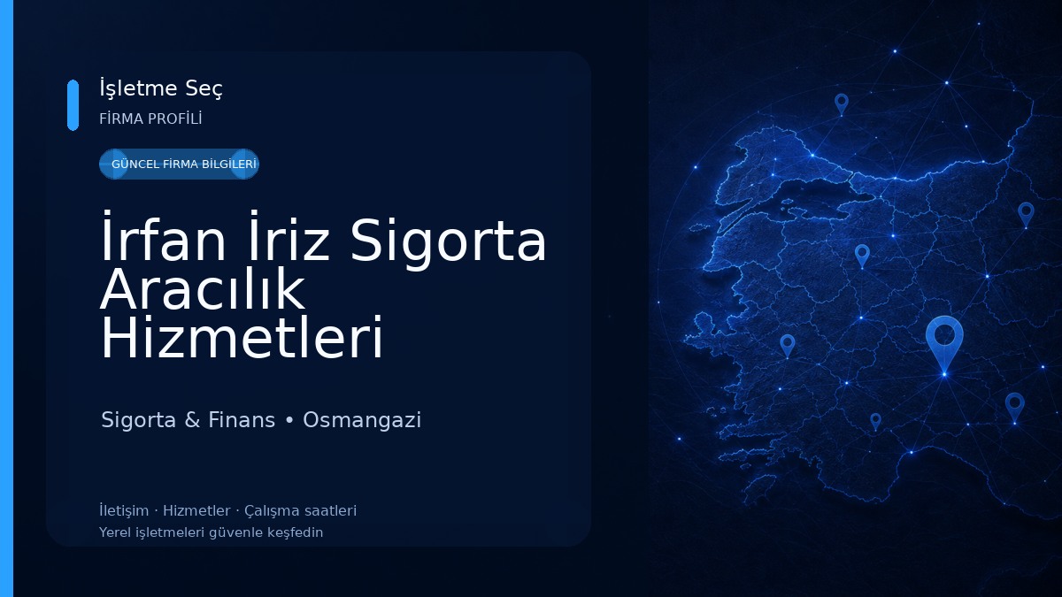 İrfan İriz Sigorta Aracılık Hizmetleri Sigorta & Finans
