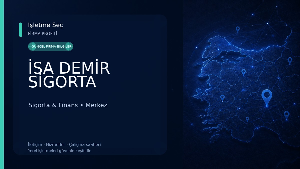 İSA DEMİR SİGORTA Sigorta & Finans