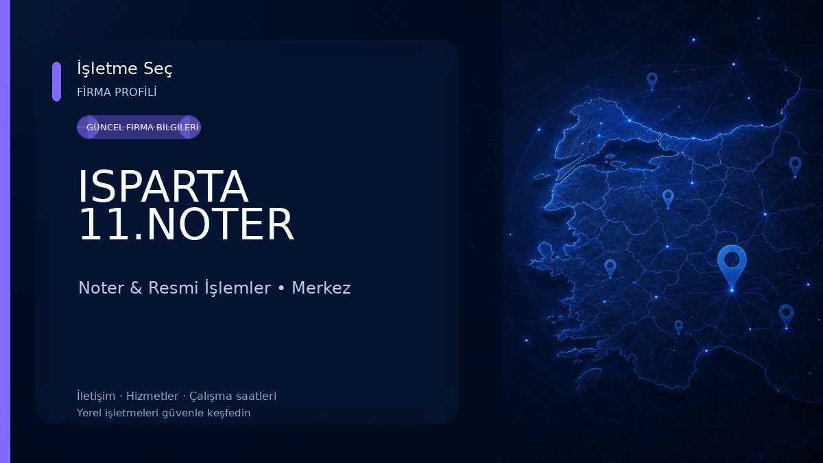 ISPARTA 11.NOTER 