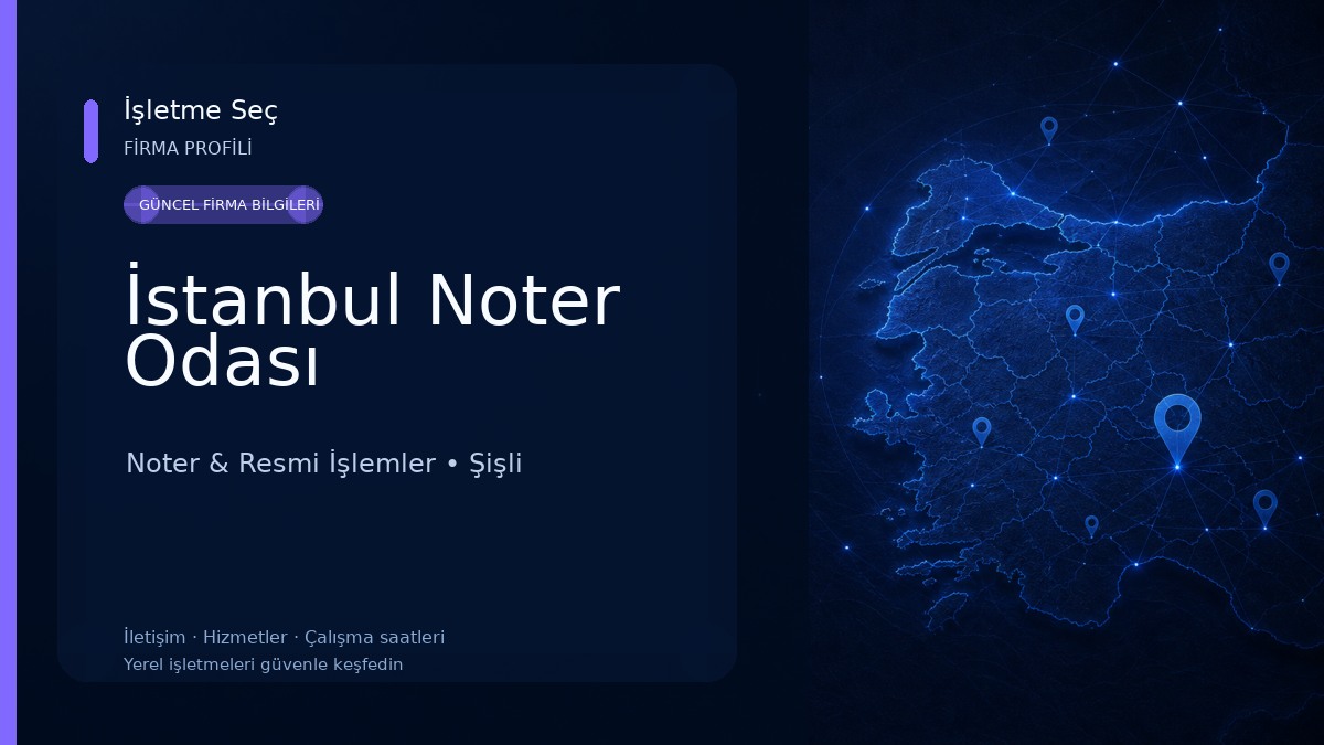 İstanbul Noter Odası Noter & Resmi İşlemler