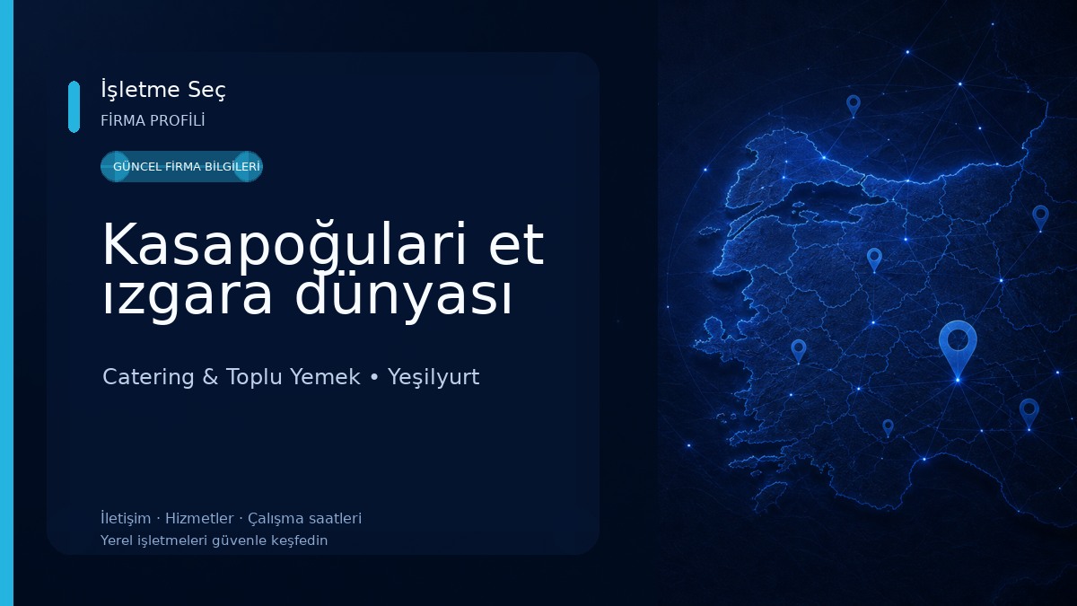 Kasapoğulari et ızgara dünyası Catering & Toplu Yemek