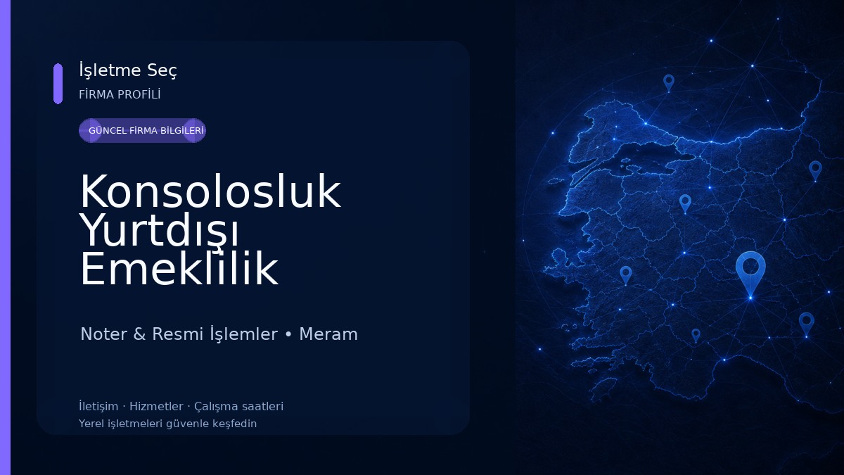Konsolosluk Yurtdışı Emeklilik İşlemleri Vize Müracaatı Tercüme 