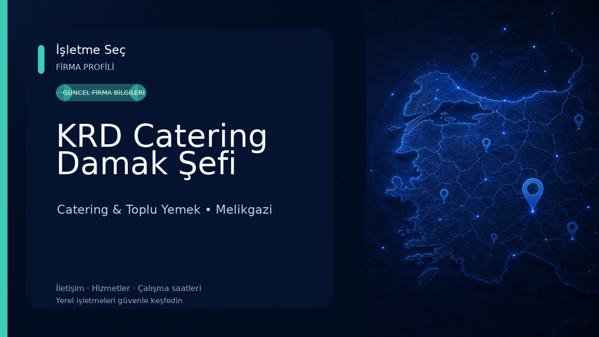 KRD Catering Damak Şefi Catering & Toplu Yemek