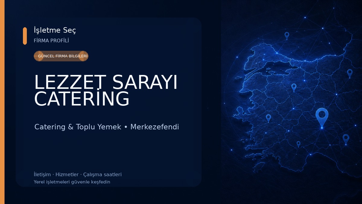 LEZZET SARAYI CATERİNG Catering & Toplu Yemek