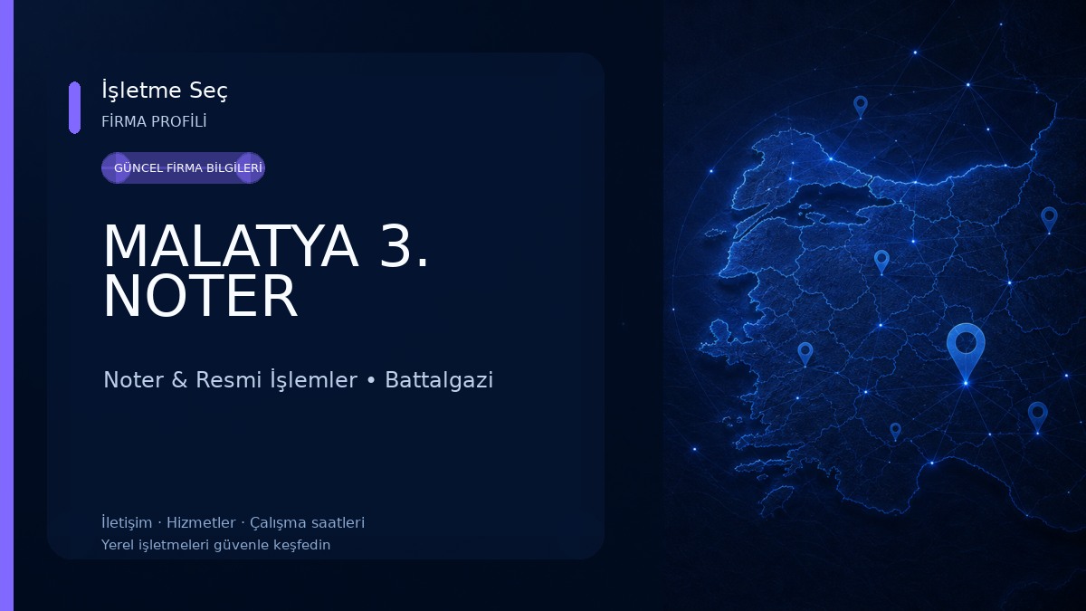 MALATYA 3. NOTER