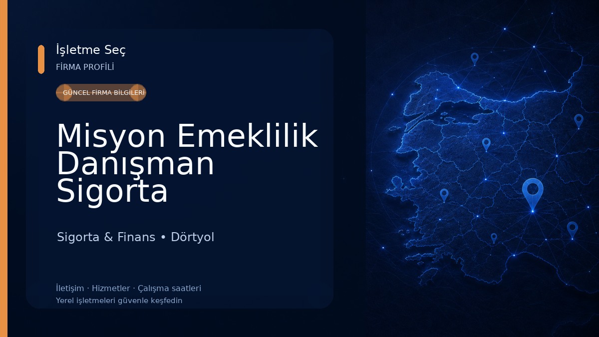 Misyon Emeklilik Danışman Sigorta Sigorta & Finans