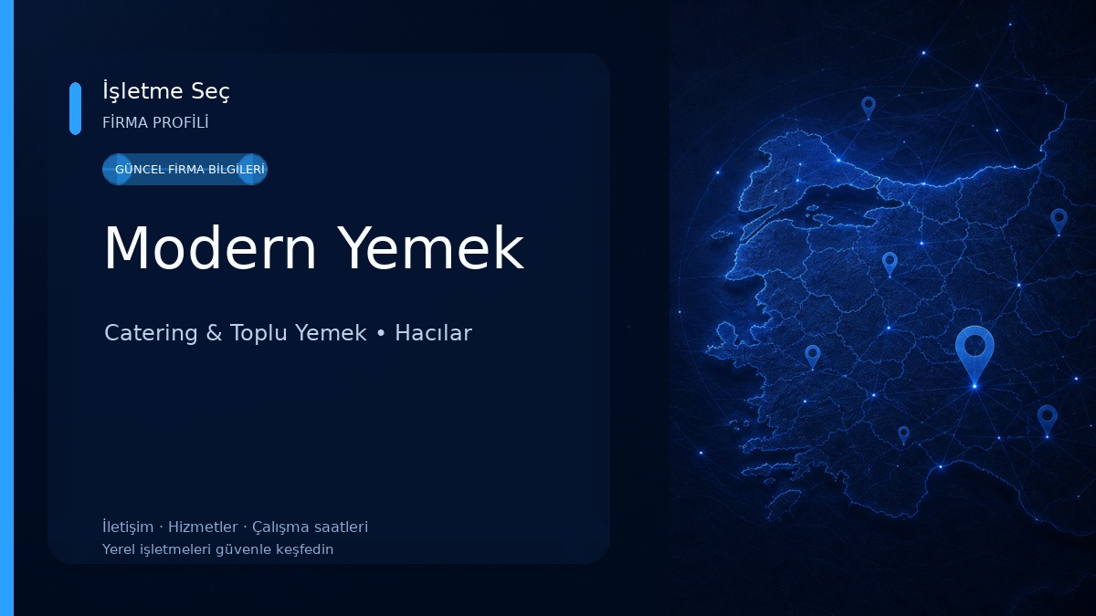 Modern Yemek Catering & Toplu Yemek