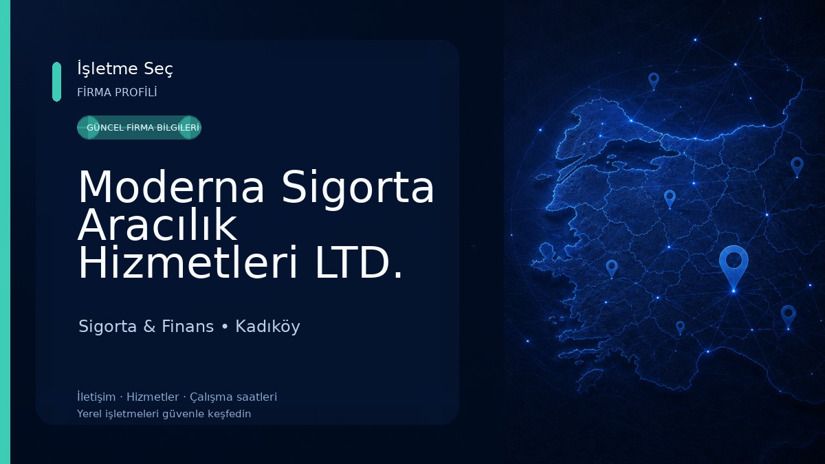 Moderna Sigorta Aracılık Hizmetleri LTD. ŞTİ. Sigorta & Finans