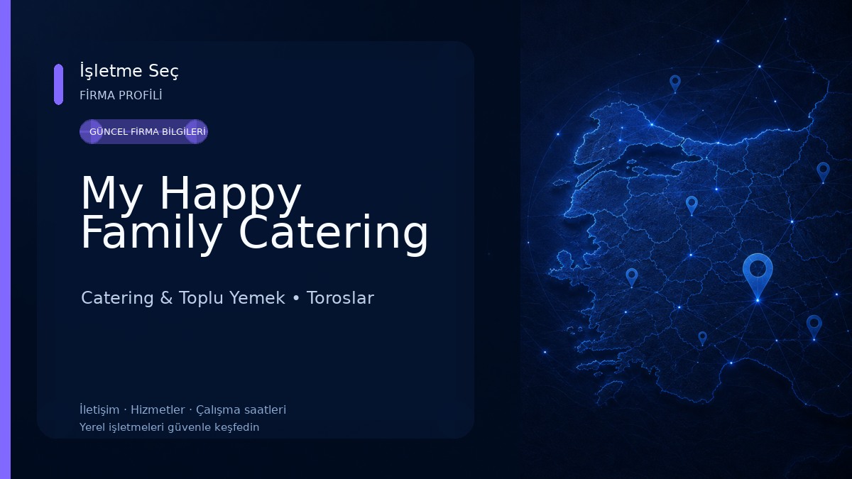 My Happy Family Catering Catering & Toplu Yemek