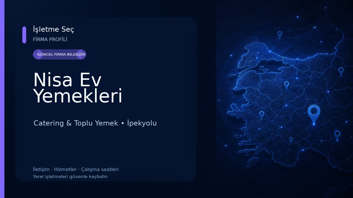 Nisa Ev Yemekleri Catering & Toplu Yemek