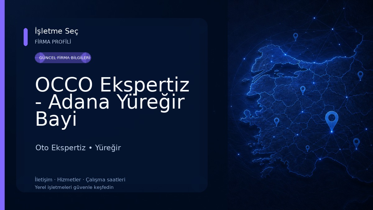 OCCO Ekspertiz - Adana Yüreğir Bayi Oto Ekspertiz