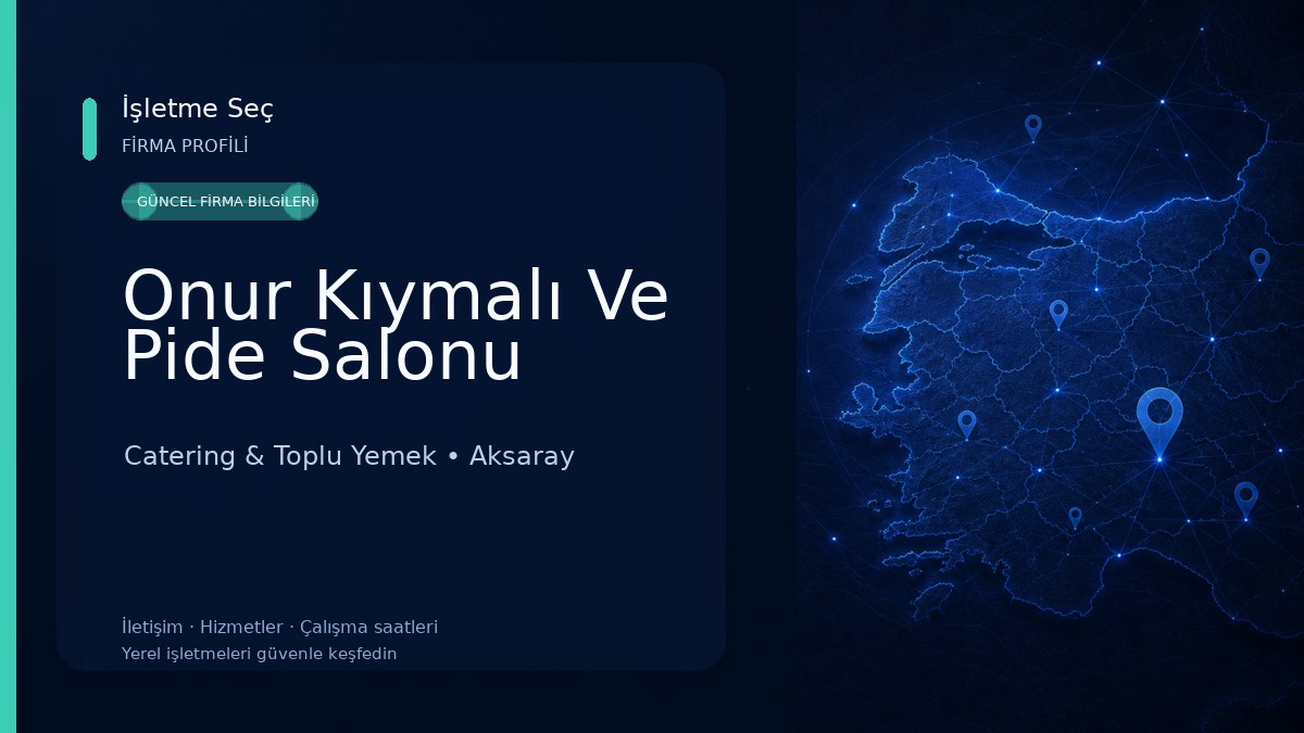Onur Kıymalı Ve Pide Salonu