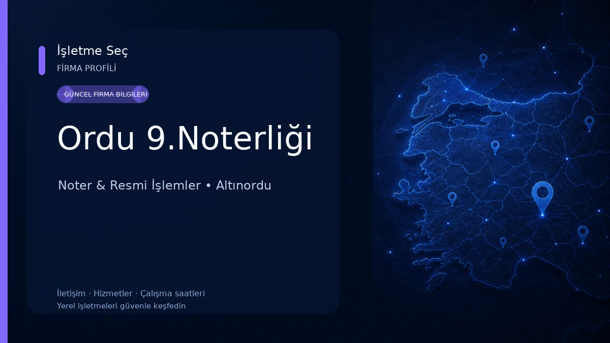 Ordu 9.Noterliği 