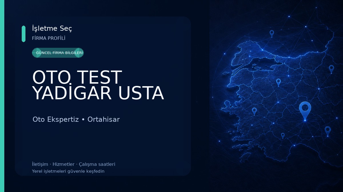 OTO TEST YADİGAR USTA Oto Ekspertiz