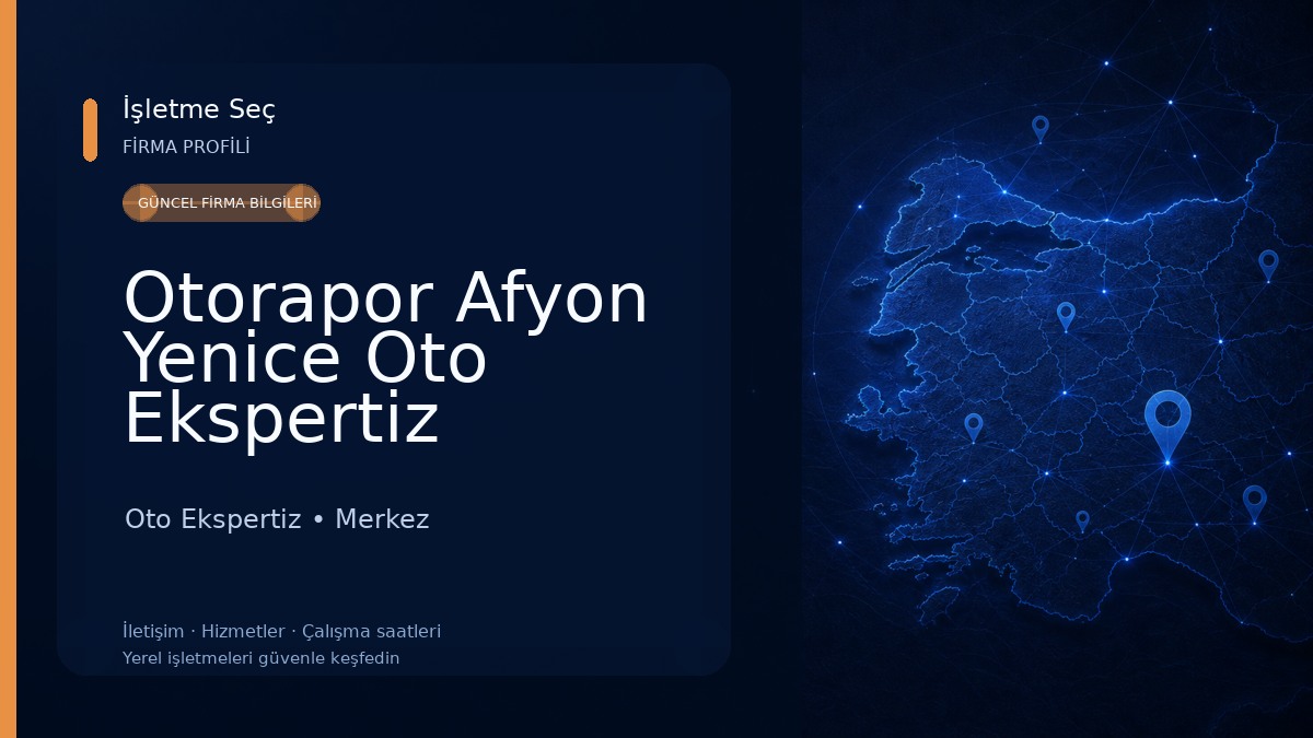 Otorapor Afyon Yenice Oto Ekspertiz
