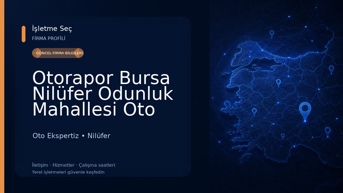 Otorapor Bursa Nilüfer Odunluk Mahallesi Oto Ekspertiz 