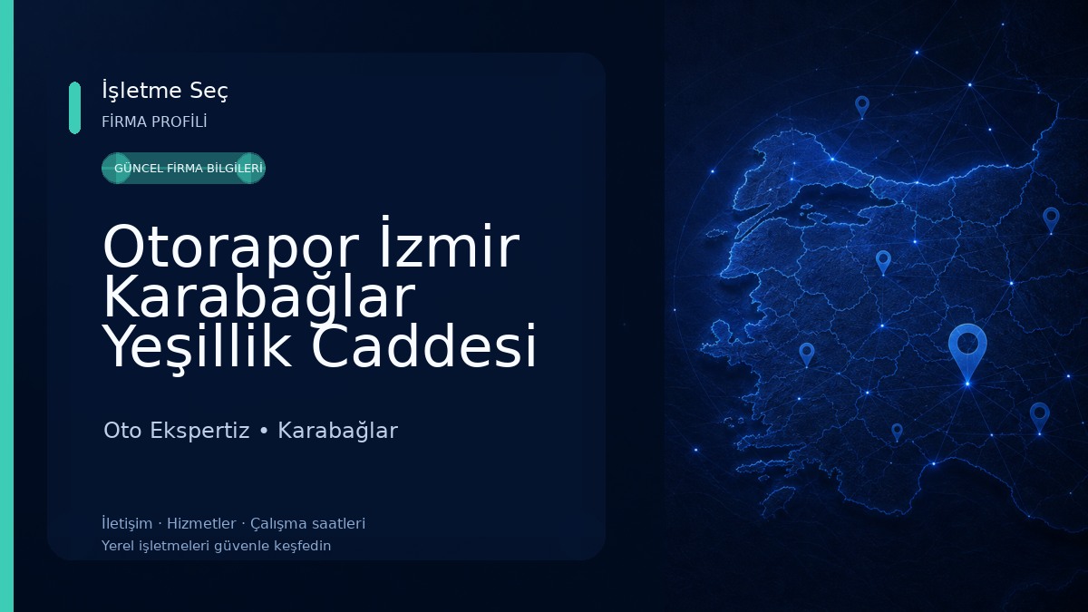 Otorapor İzmir Karabağlar Yeşillik Caddesi Oto Ekspertiz Oto Ekspertiz
