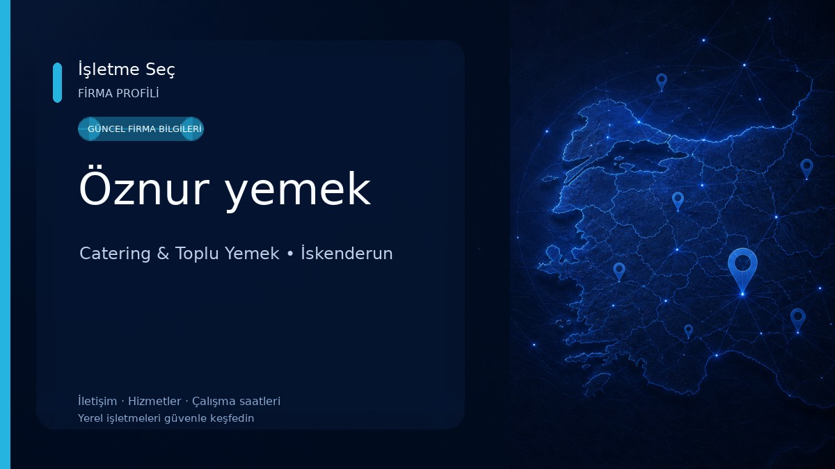Öznur yemek Catering & Toplu Yemek