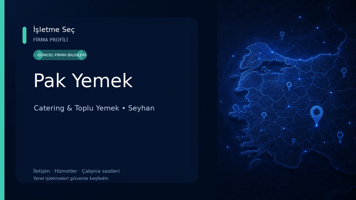 Pak Yemek Catering & Toplu Yemek