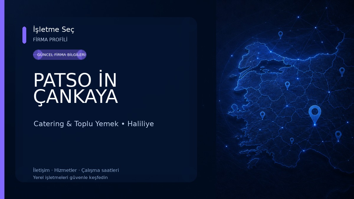 PATSO İN ÇANKAYA Catering & Toplu Yemek