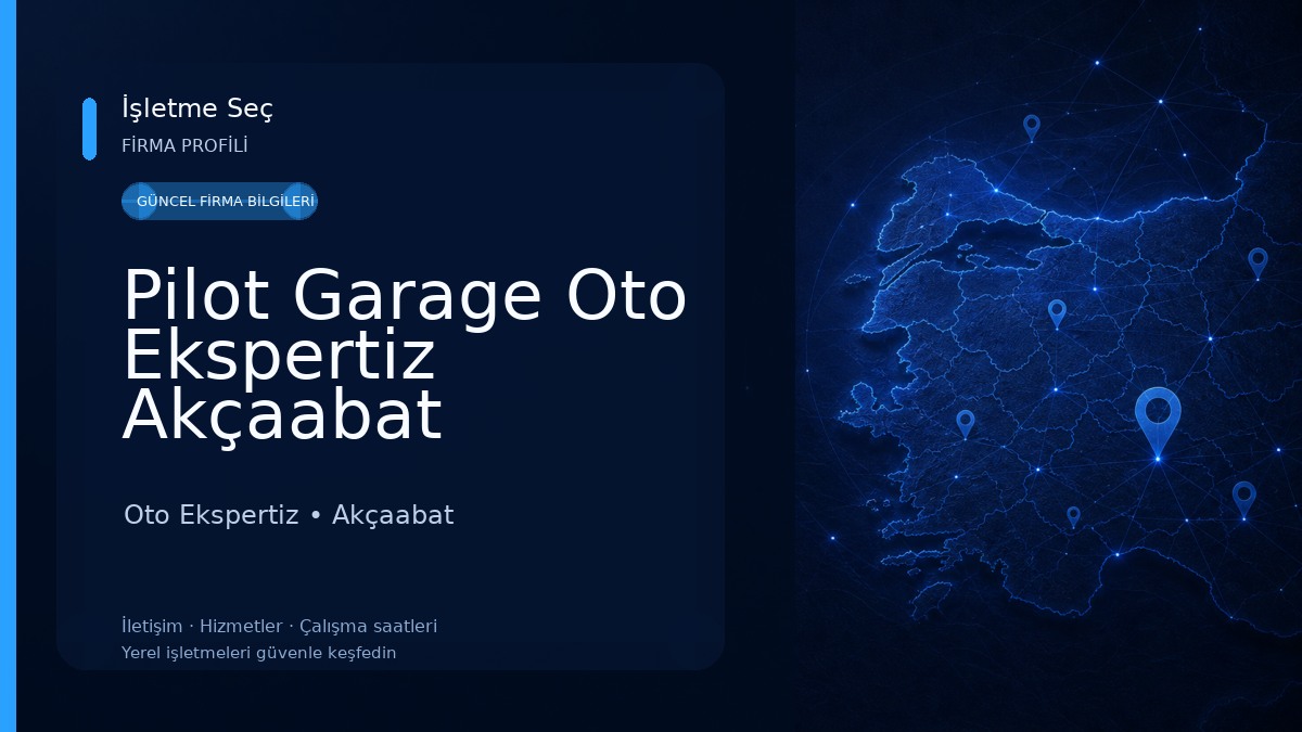 Pilot Garage Oto Ekspertiz Akçaabat Oto Ekspertiz