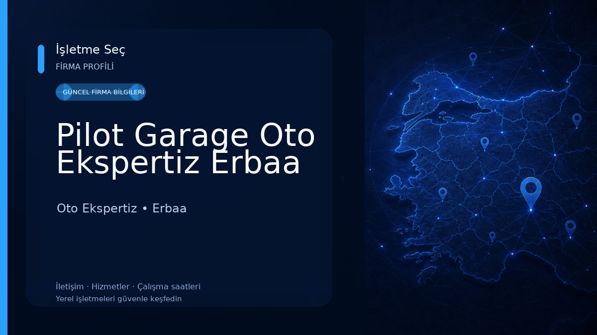Pilot Garage Oto Ekspertiz Erbaa