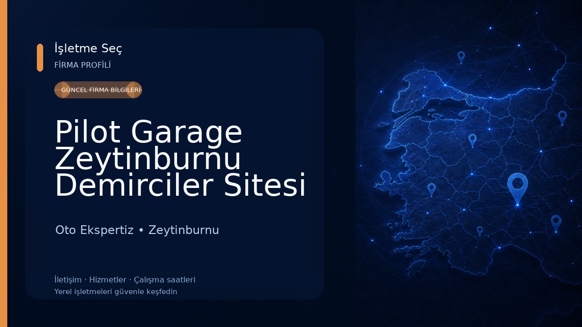 Pilot Garage Zeytinburnu Demirciler Sitesi Oto Ekspertiz Oto Ekspertiz