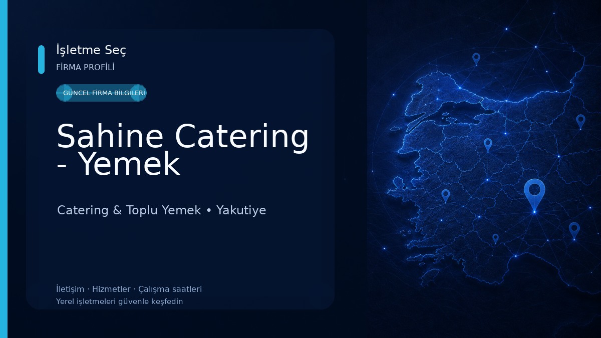 Sahine Catering - Yemek