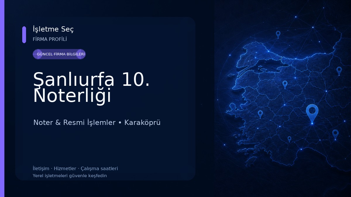 Şanlıurfa 10. Noterliği
