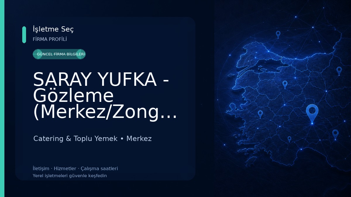 SARAY YUFKA - Gözleme (Merkez/Zonguldak) Catering & Toplu Yemek