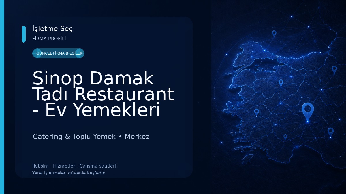 Sinop Damak Tadı Restaurant - Ev Yemekleri