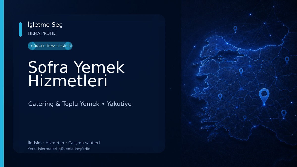 Sofra Yemek Hizmetleri Catering & Toplu Yemek