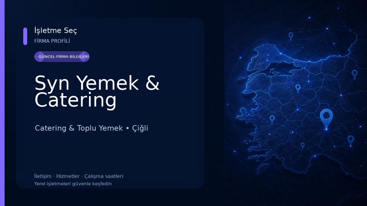 Syn Yemek & Catering Catering & Toplu Yemek