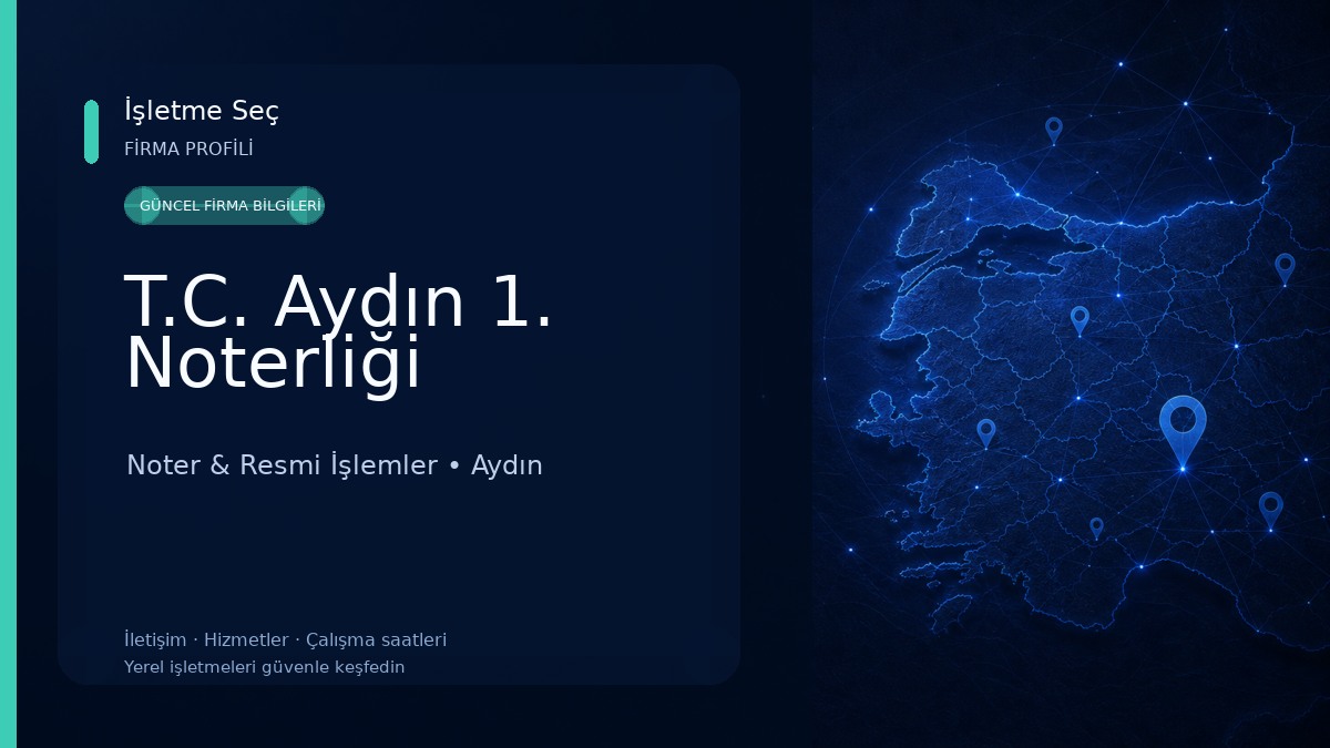 T.C. Aydın 1. Noterliği 