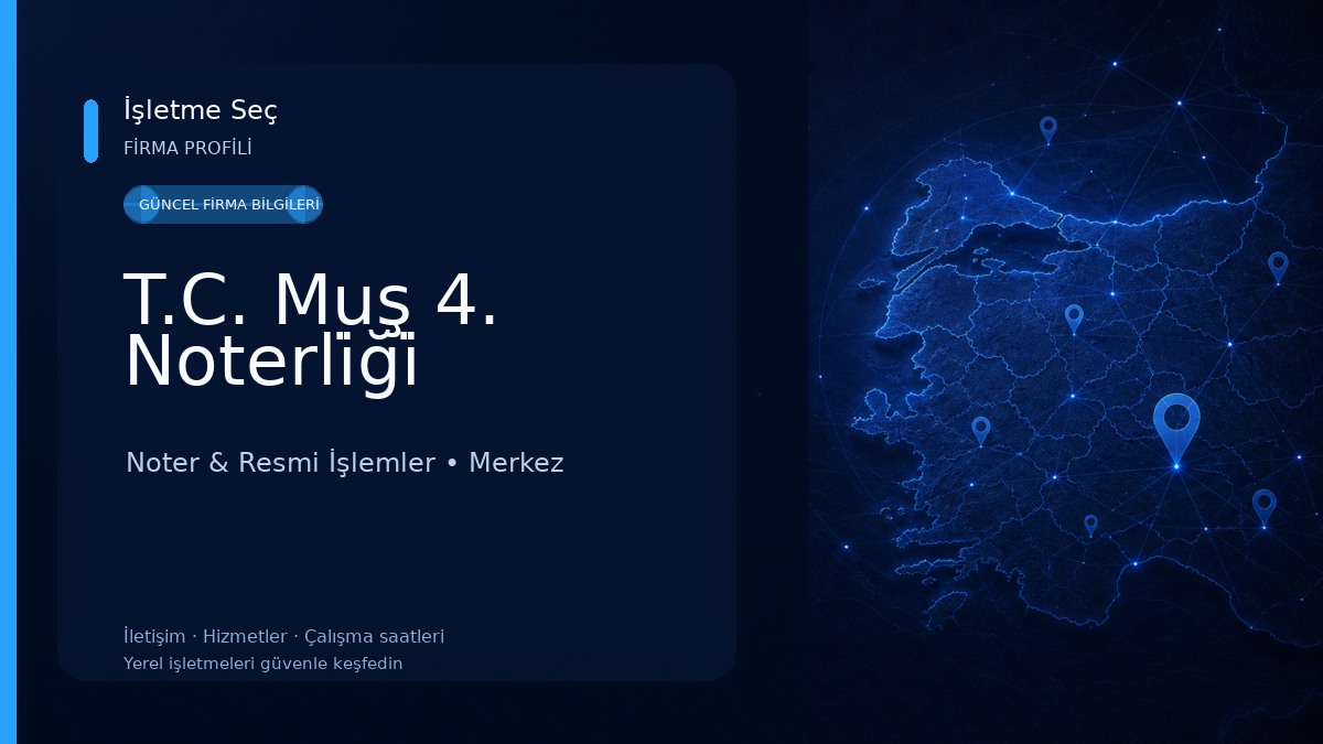 T.C. Muş 4. Noterli̇ği̇