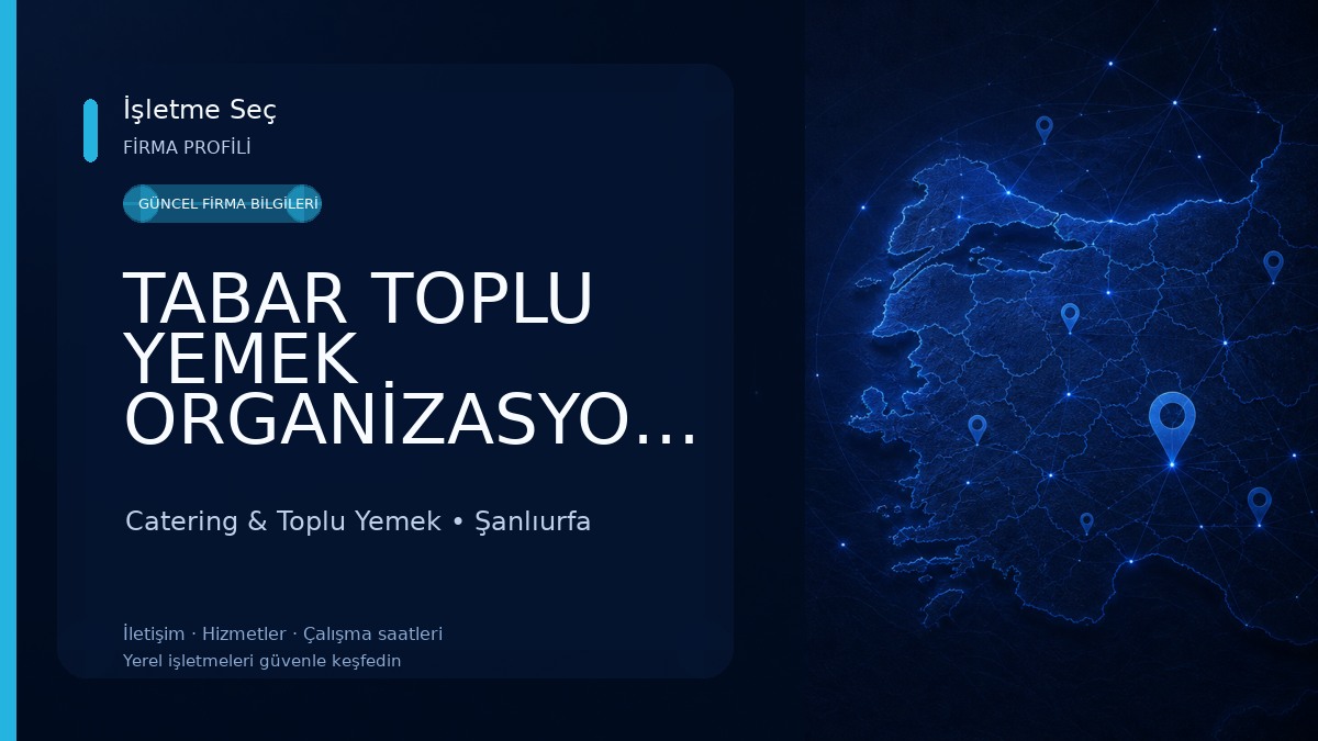 TABAR TOPLU YEMEK ORGANİZASYONU 