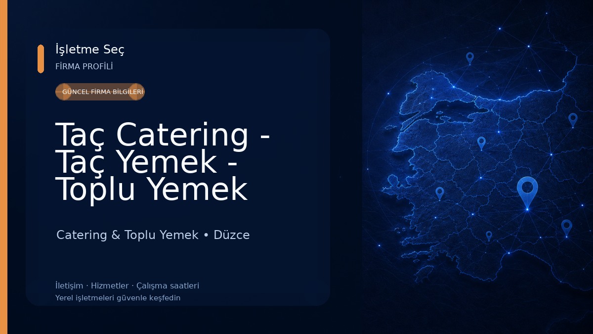 Taç Catering - Taç Yemek - Toplu Yemek Hizmetleri