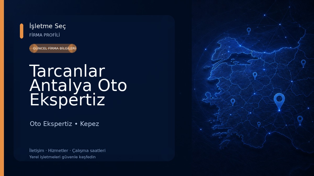 Tarcanlar Antalya Oto Ekspertiz 