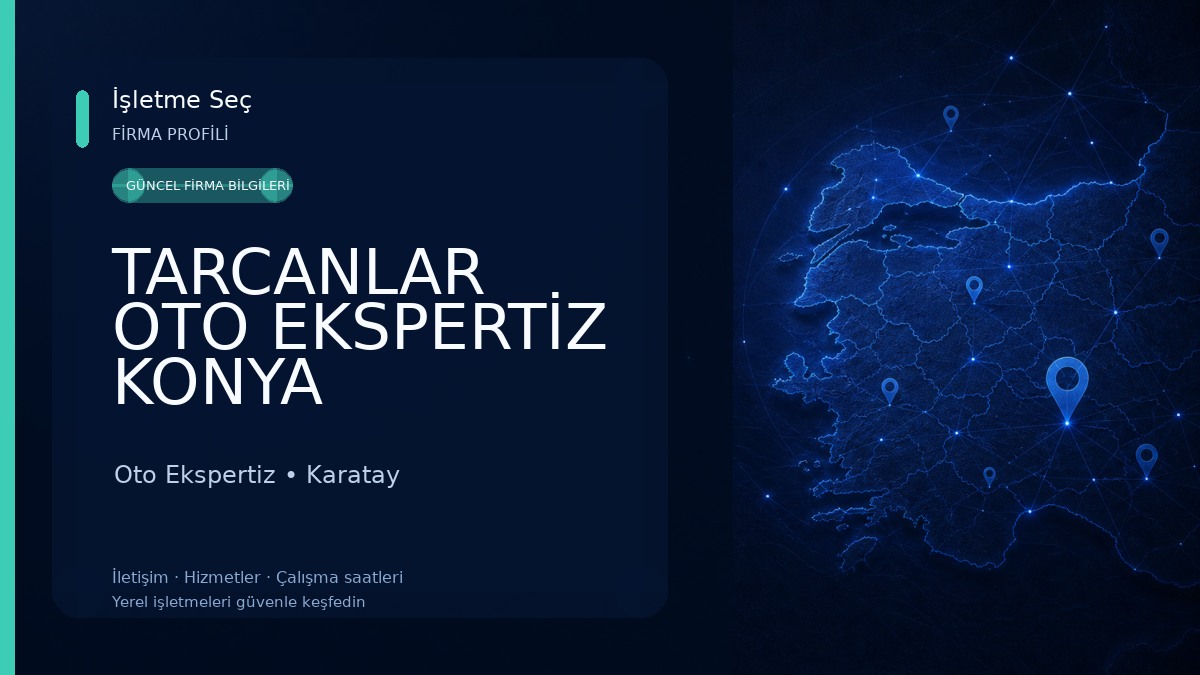 TARCANLAR OTO EKSPERTİZ KONYA Oto Ekspertiz