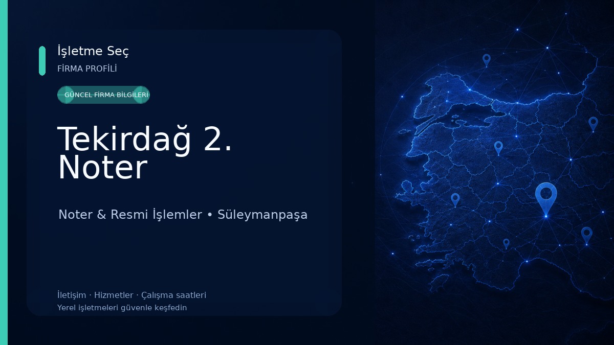 Tekirdağ 2. Noter 
