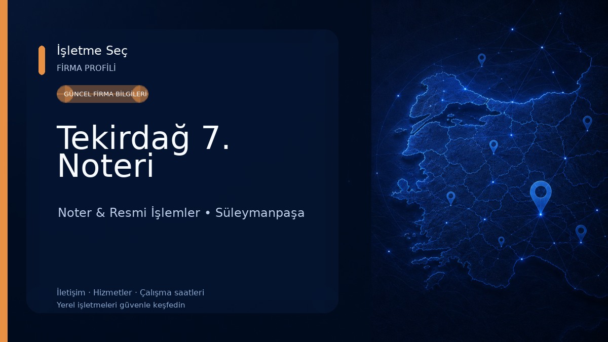 Tekirdağ 7. Noteri 