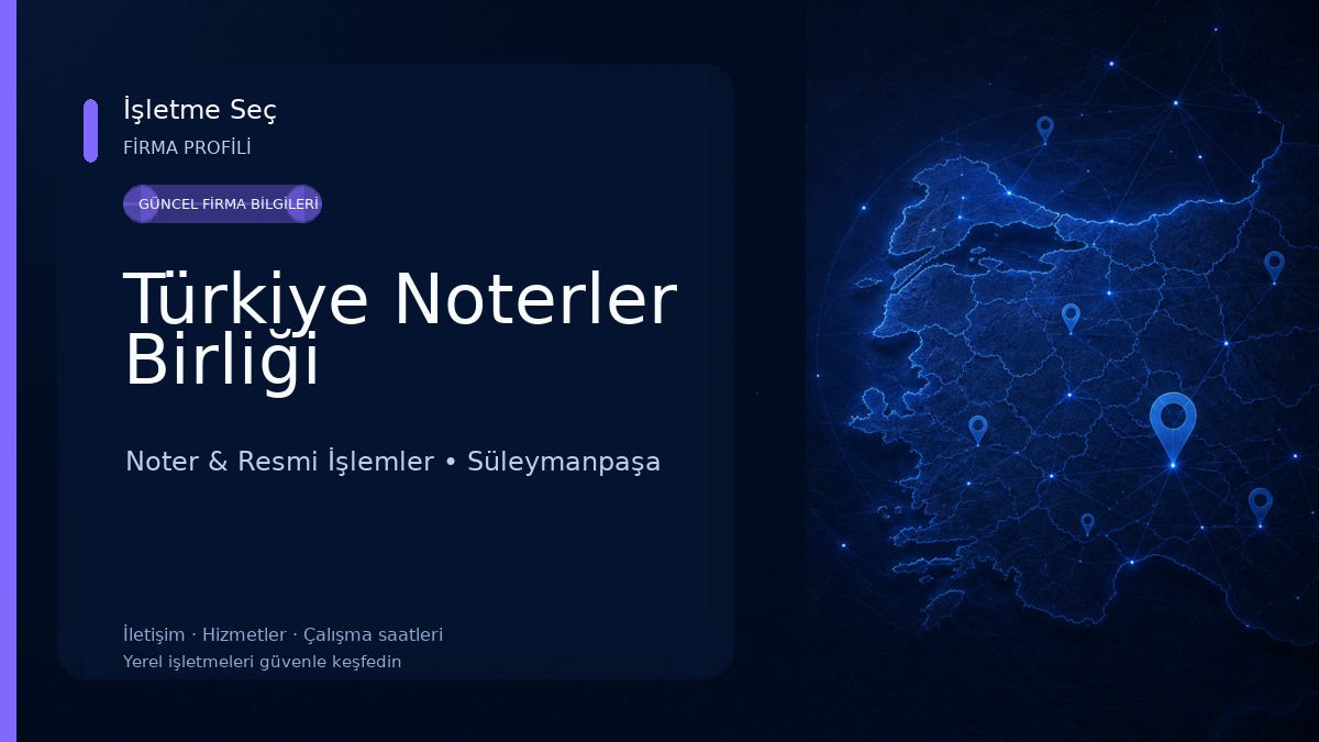 Türkiye Noterler Birliği Noter & Resmi İşlemler