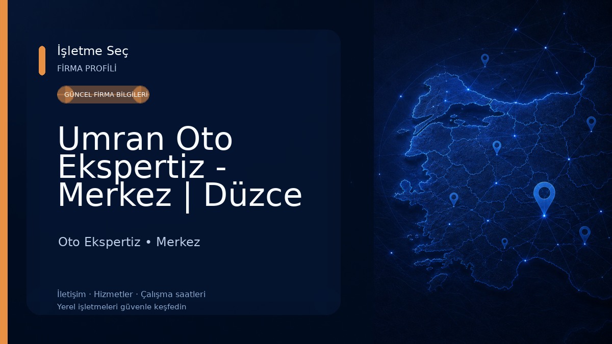 Umran Oto Ekspertiz - Merkez | Düzce Oto Ekspertiz
